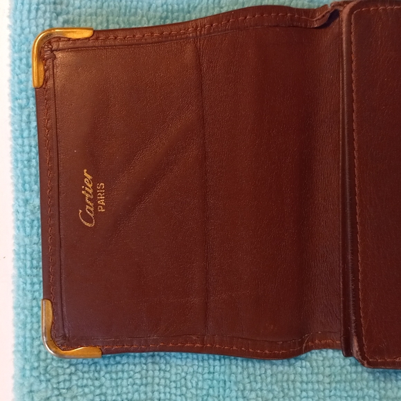 Cartier Vintage Credit Card Soft Leather Wallet 4 slots - Picture 9 of 12